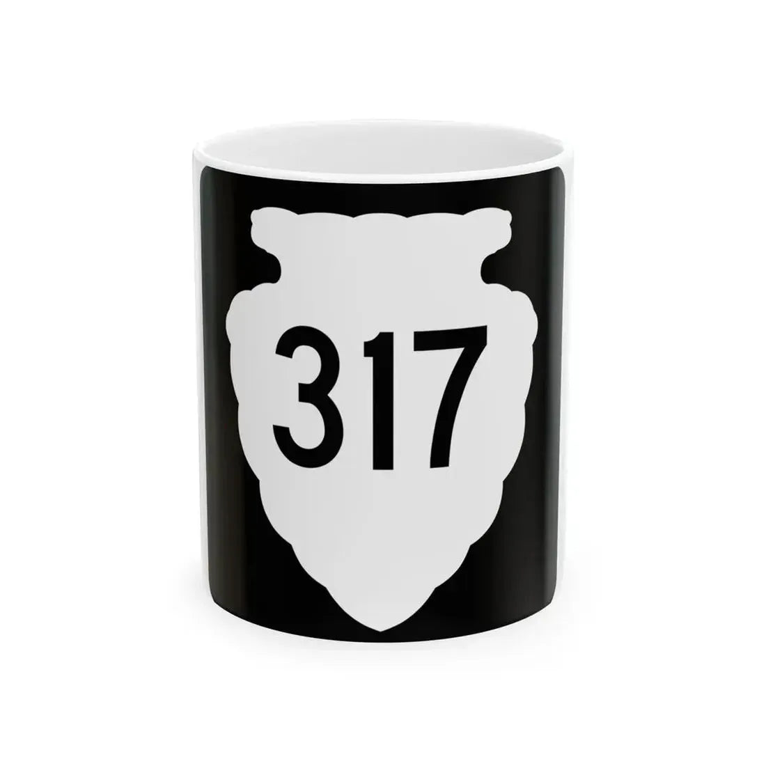 MT-sec-317 (Montana) (Road Sign) White Coffee Mug 11oz - Go Mug Yourself
