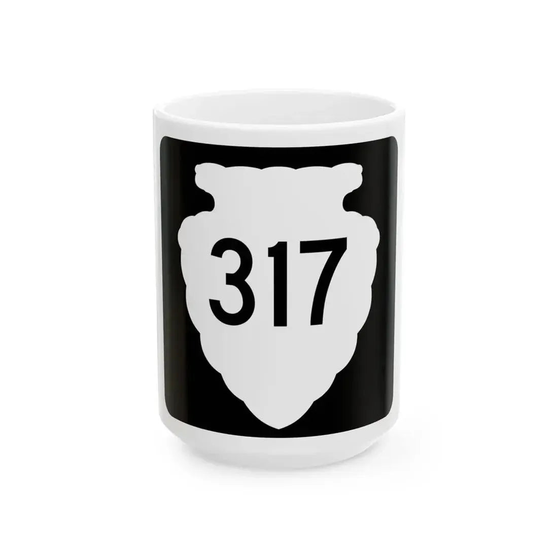 MT-sec-317 (Montana) (Road Sign) White Coffee Mug 15oz - Go Mug Yourself
