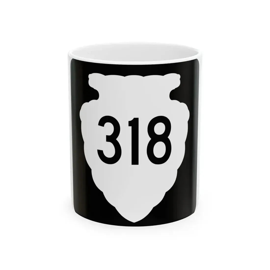 MT-sec-318 (Montana) (Road Sign) White Coffee Mug 11oz - Go Mug Yourself