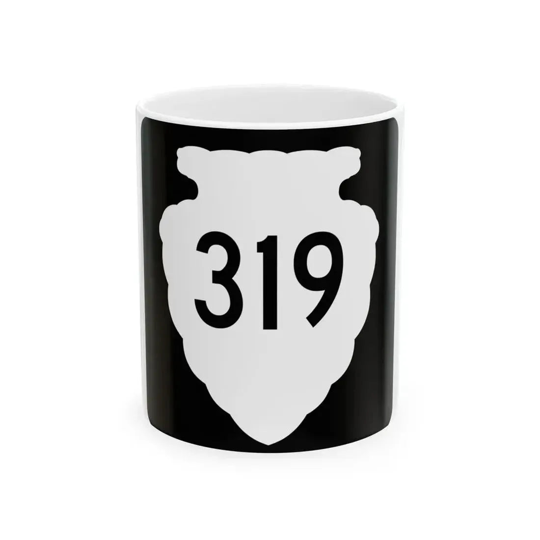 MT-sec-319 (Montana) (Road Sign) White Coffee Mug 11oz - Go Mug Yourself