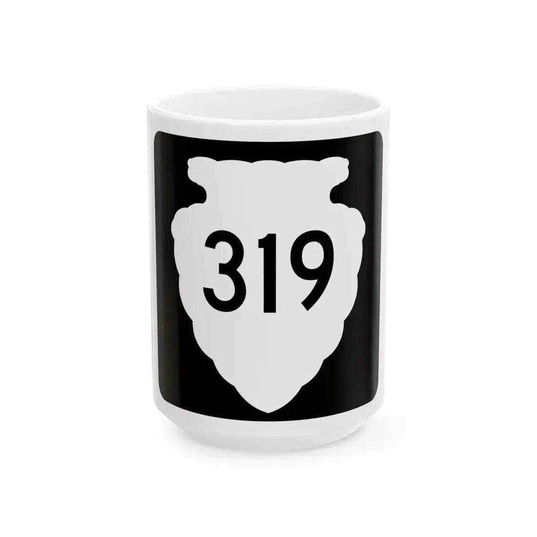 MT-sec-319 (Montana) (Road Sign) White Coffee Mug 15oz - Go Mug Yourself