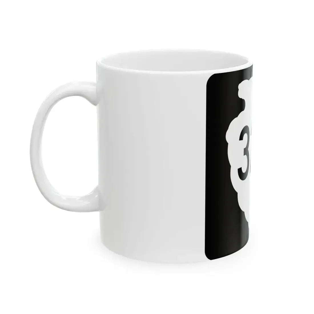 MT-sec-320 (Montana) (Road Sign) White Coffee Mug - Go Mug Yourself