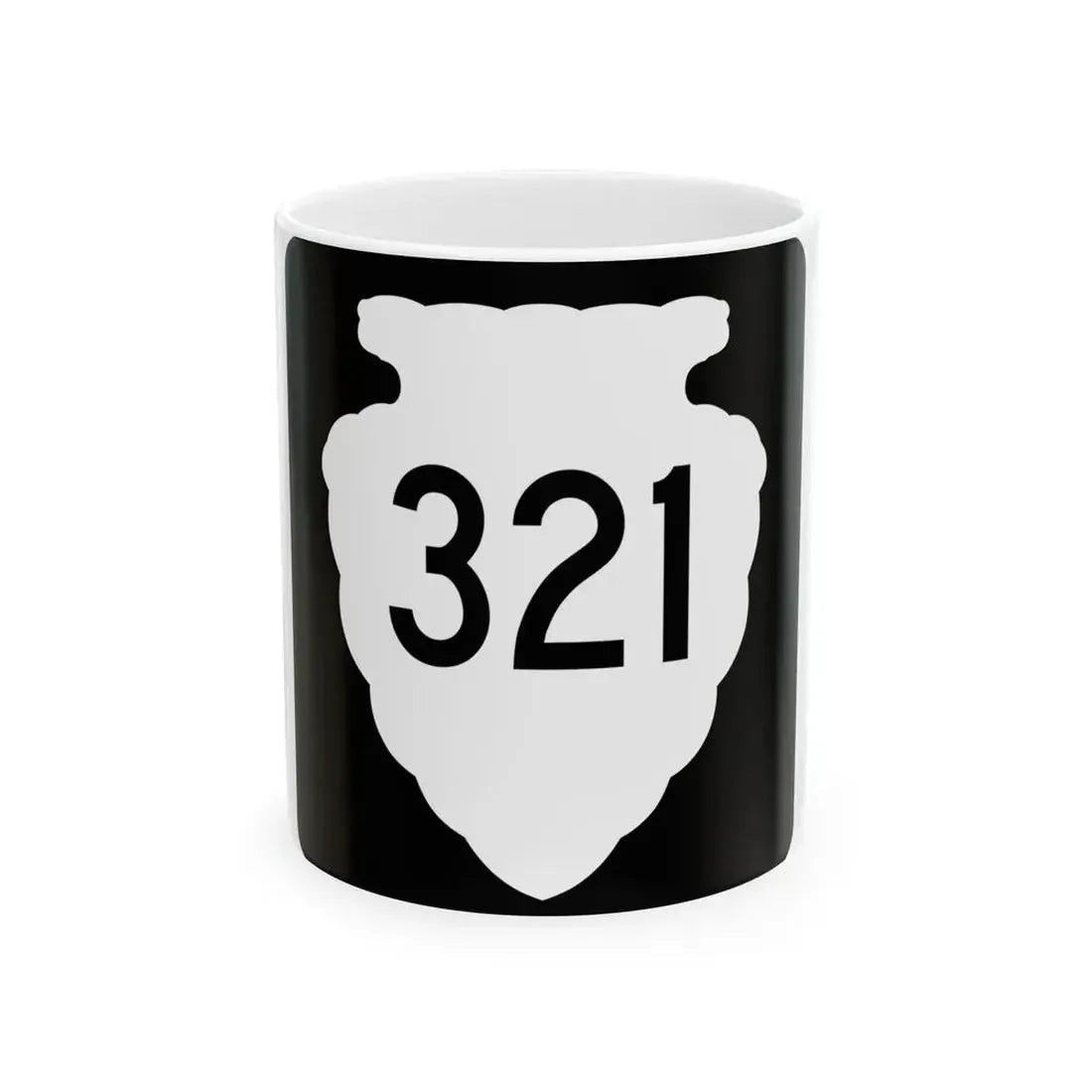 MT-sec-321 (Montana) (Road Sign) White Coffee Mug 11oz - Go Mug Yourself