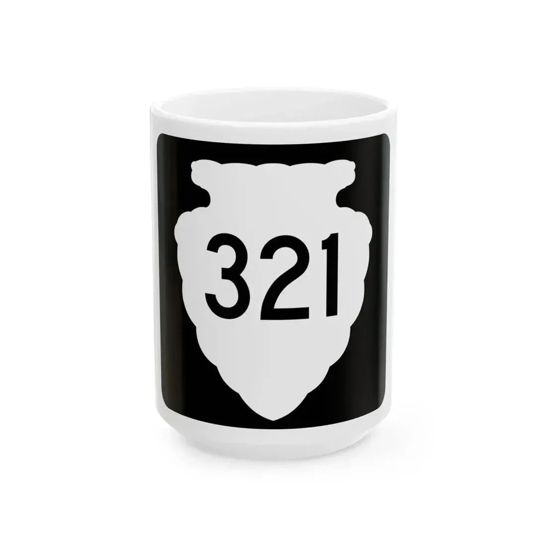 MT-sec-321 (Montana) (Road Sign) White Coffee Mug 15oz - Go Mug Yourself