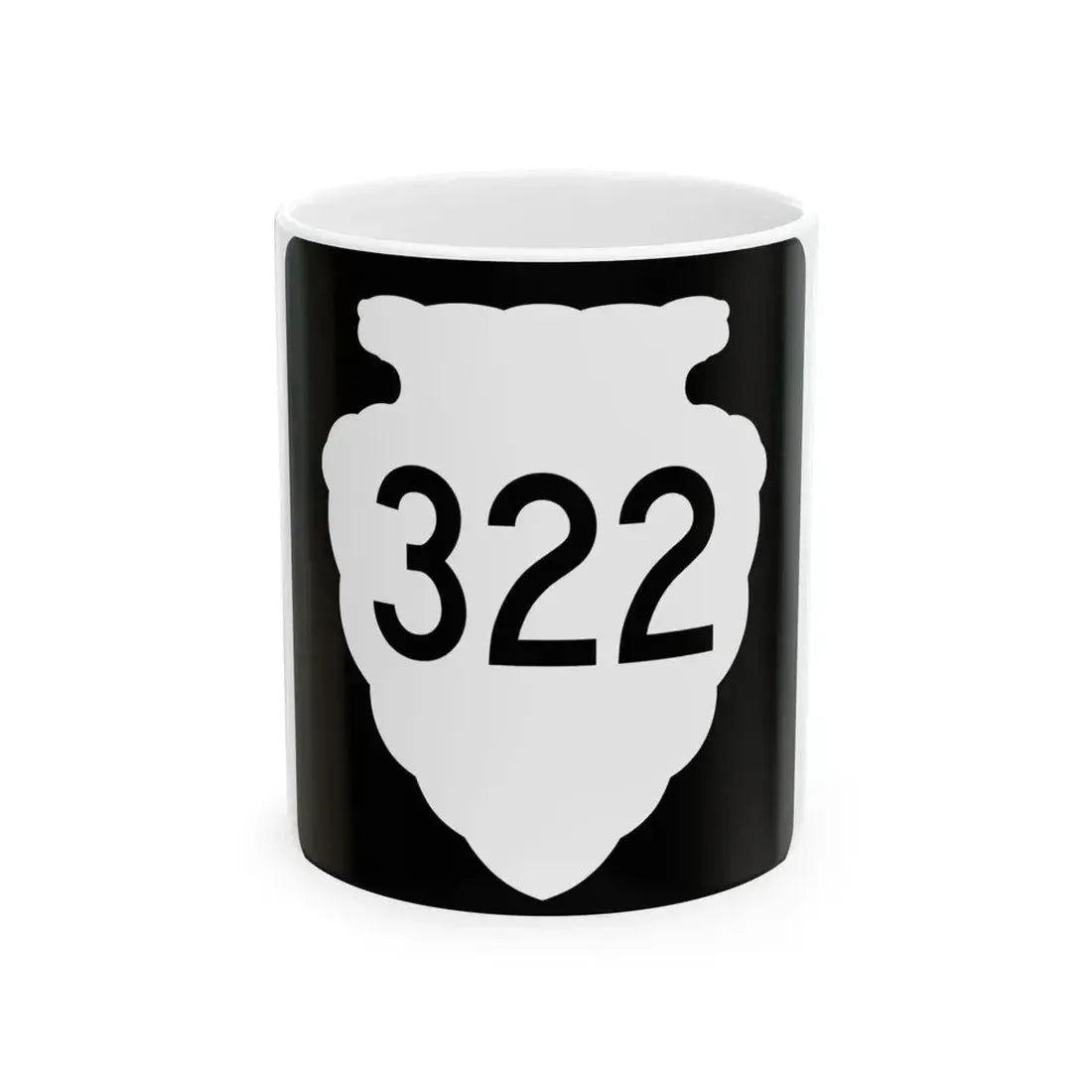 MT-sec-322 (Montana) (Road Sign) White Coffee Mug 11oz - Go Mug Yourself