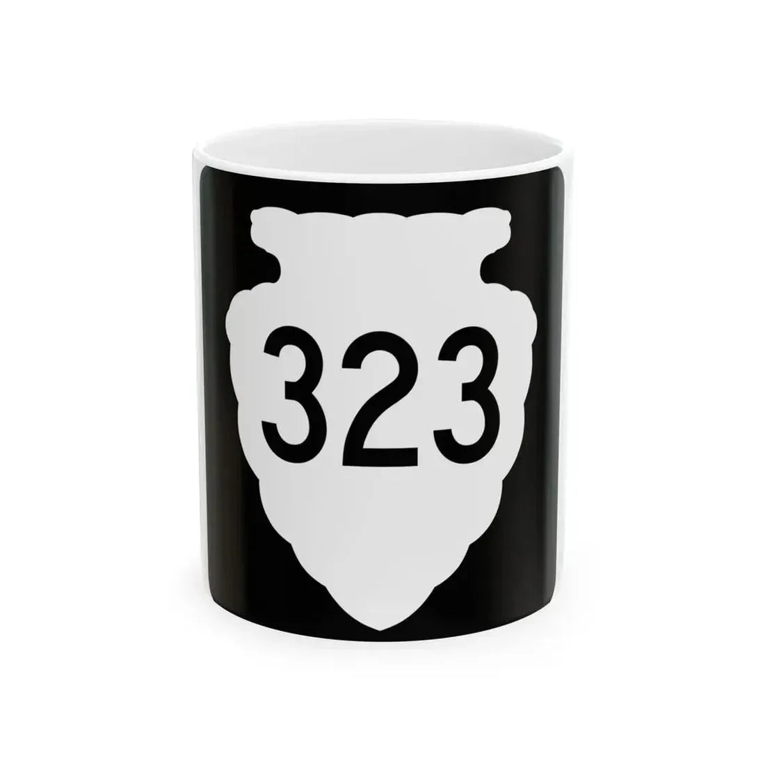 MT-sec-323 (Montana) (Road Sign) White Coffee Mug 11oz - Go Mug Yourself