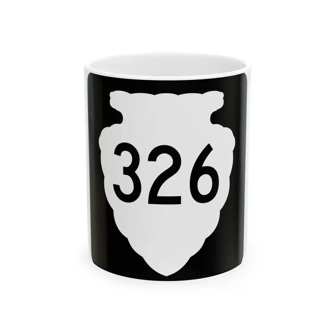 MT-sec-326 (Montana) (Road Sign) White Coffee Mug 11oz - Go Mug Yourself