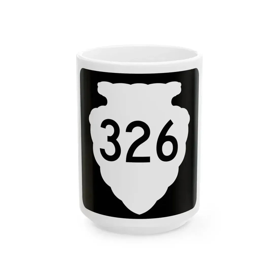 MT-sec-326 (Montana) (Road Sign) White Coffee Mug 15oz - Go Mug Yourself