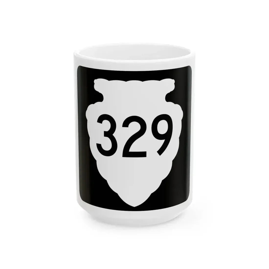 MT-sec-329 (Montana) (Road Sign) White Coffee Mug 15oz - Go Mug Yourself