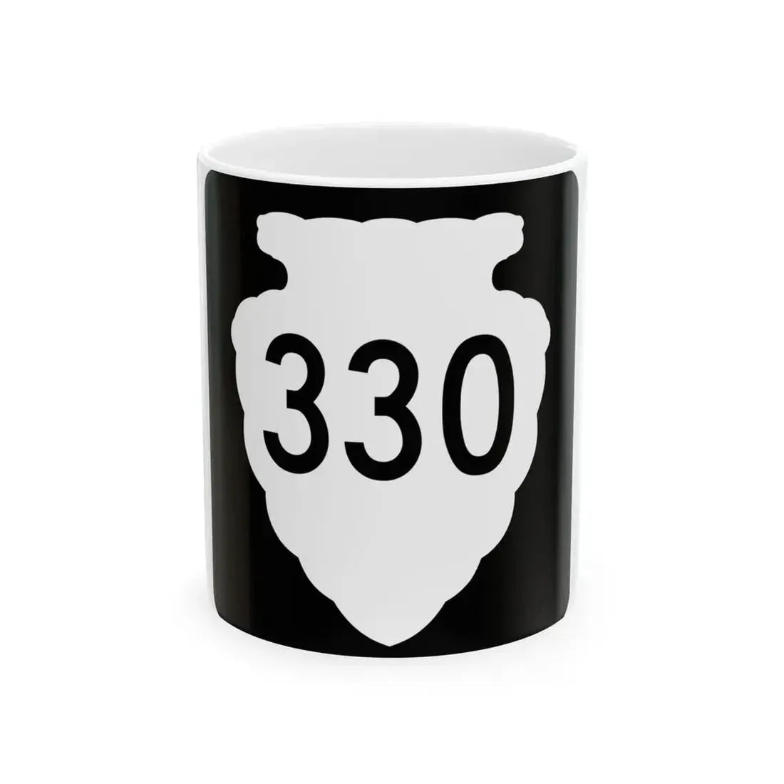 MT-sec-330 (Montana) (Road Sign) White Coffee Mug 11oz - Go Mug Yourself