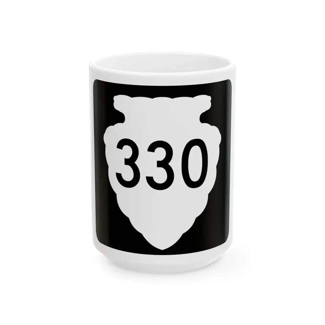 MT-sec-330 (Montana) (Road Sign) White Coffee Mug 15oz - Go Mug Yourself