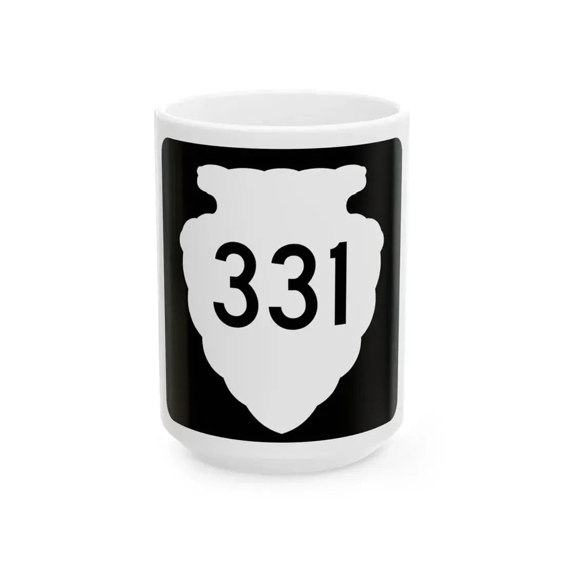 MT-sec-331 (Montana) (Road Sign) White Coffee Mug 15oz - Go Mug Yourself