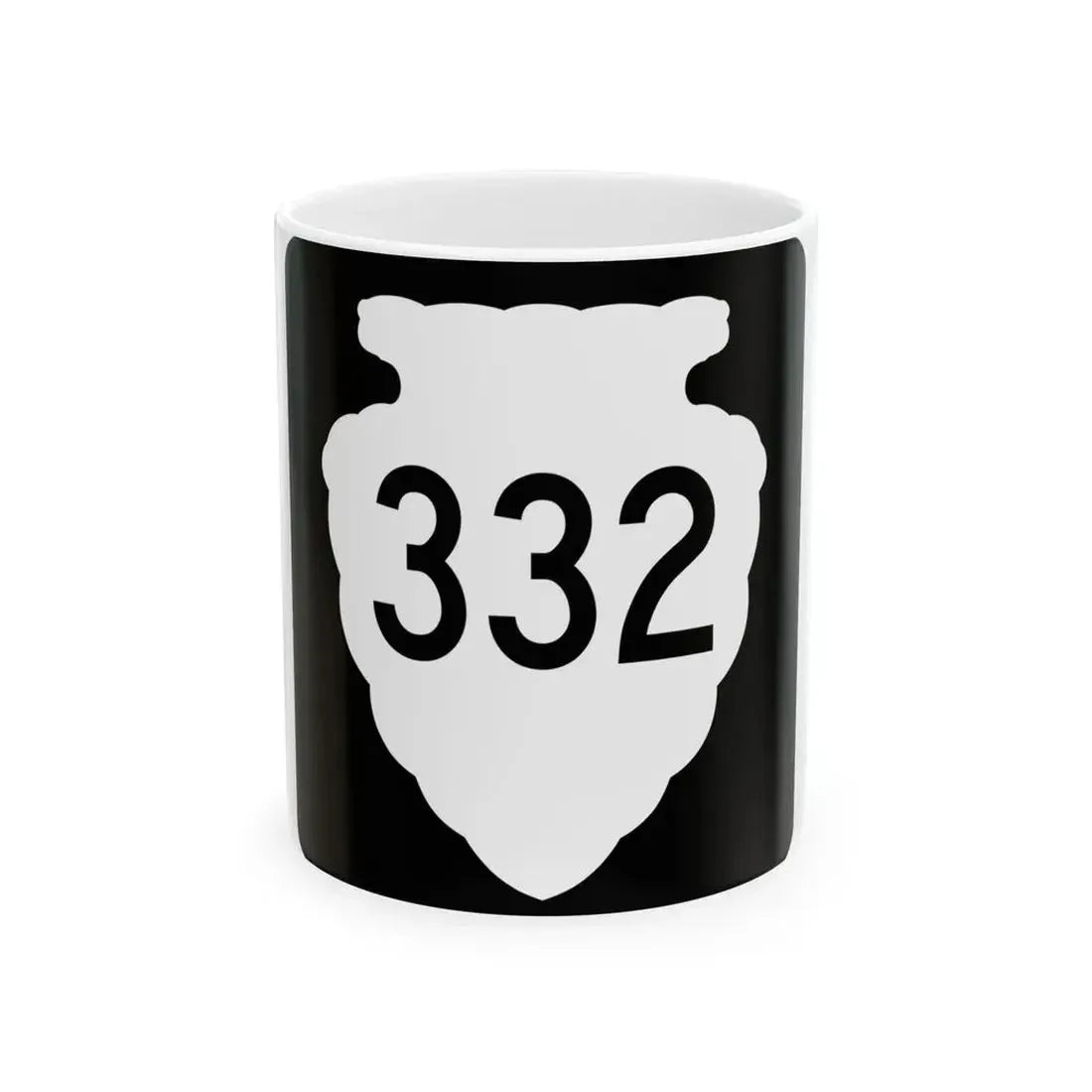 MT-sec-332 (Montana) (Road Sign) White Coffee Mug 11oz - Go Mug Yourself