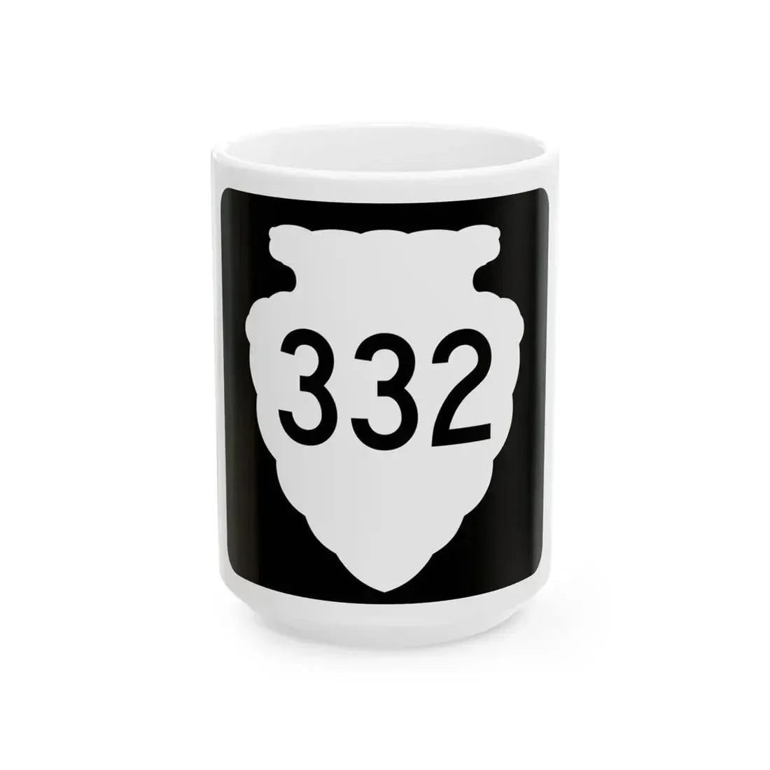 MT-sec-332 (Montana) (Road Sign) White Coffee Mug 15oz - Go Mug Yourself