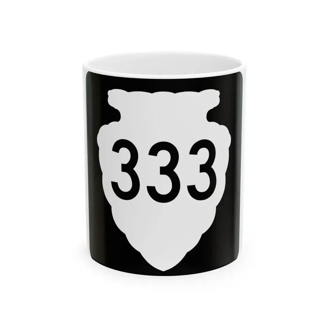 MT-sec-333 (Montana) (Road Sign) White Coffee Mug 11oz - Go Mug Yourself