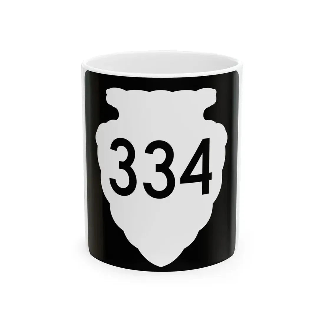 MT-sec-334 (Montana) (Road Sign) White Coffee Mug 11oz - Go Mug Yourself