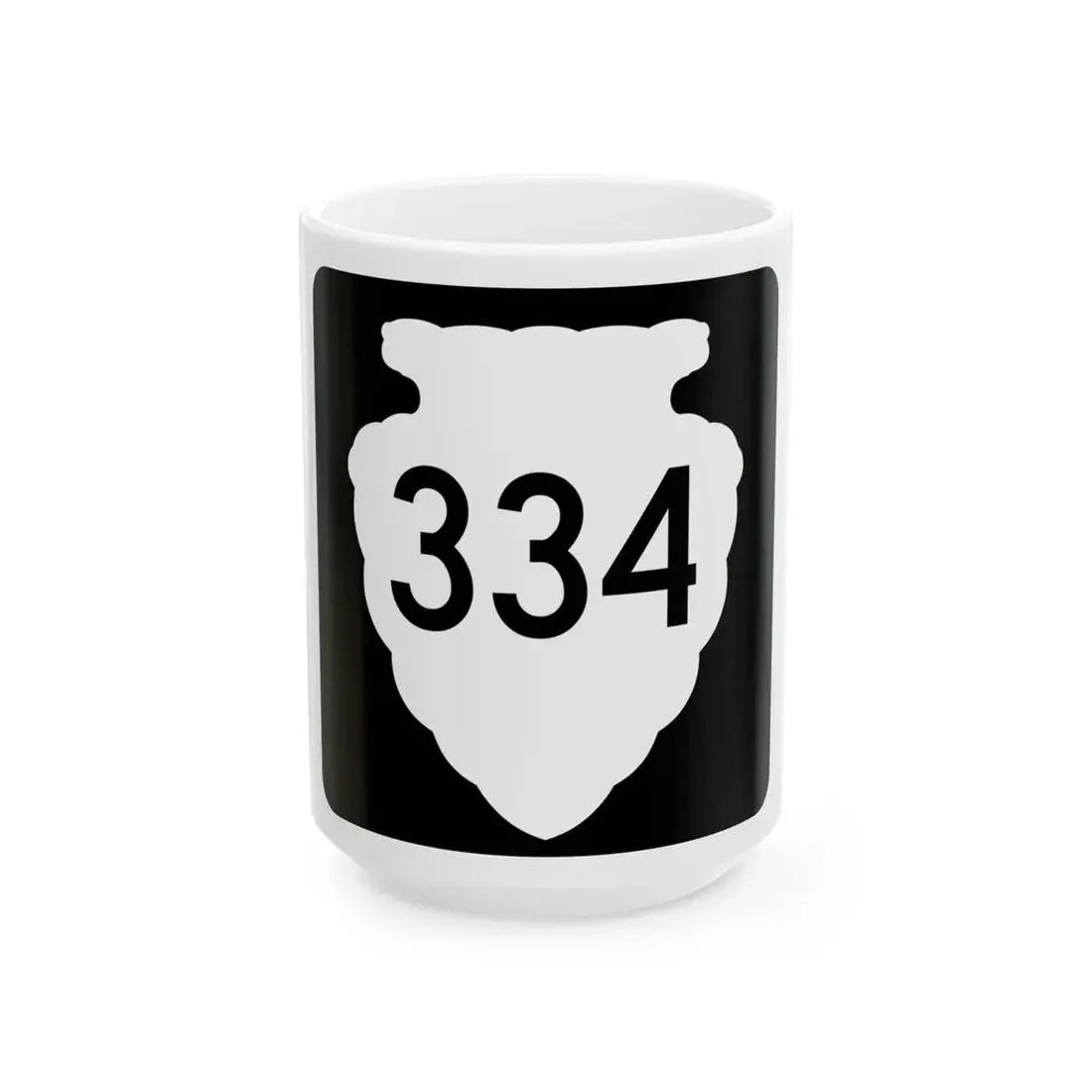 MT-sec-334 (Montana) (Road Sign) White Coffee Mug 15oz - Go Mug Yourself