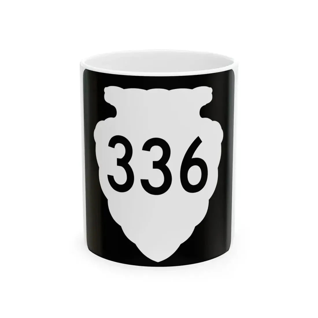 MT-sec-336 (Montana) (Road Sign) White Coffee Mug 11oz - Go Mug Yourself