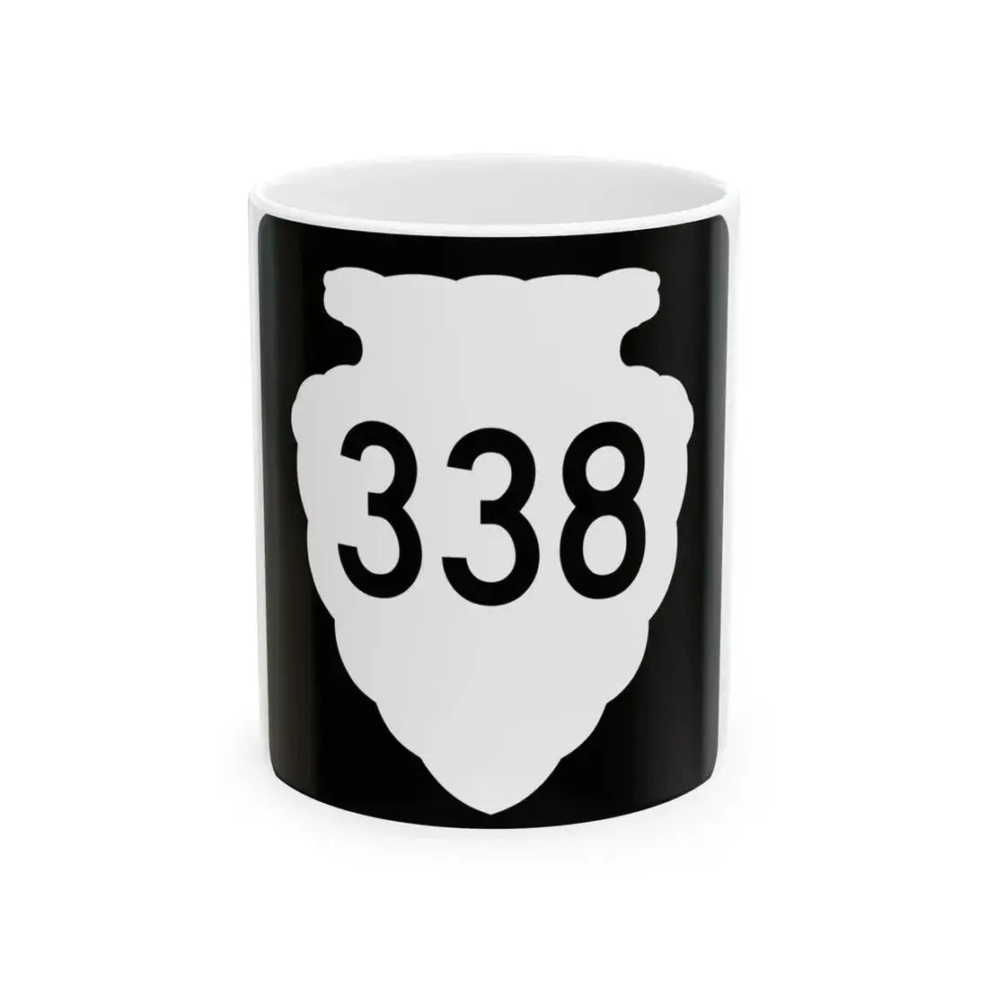 MT-sec-338 (Montana) (Road Sign) White Coffee Mug 11oz - Go Mug Yourself