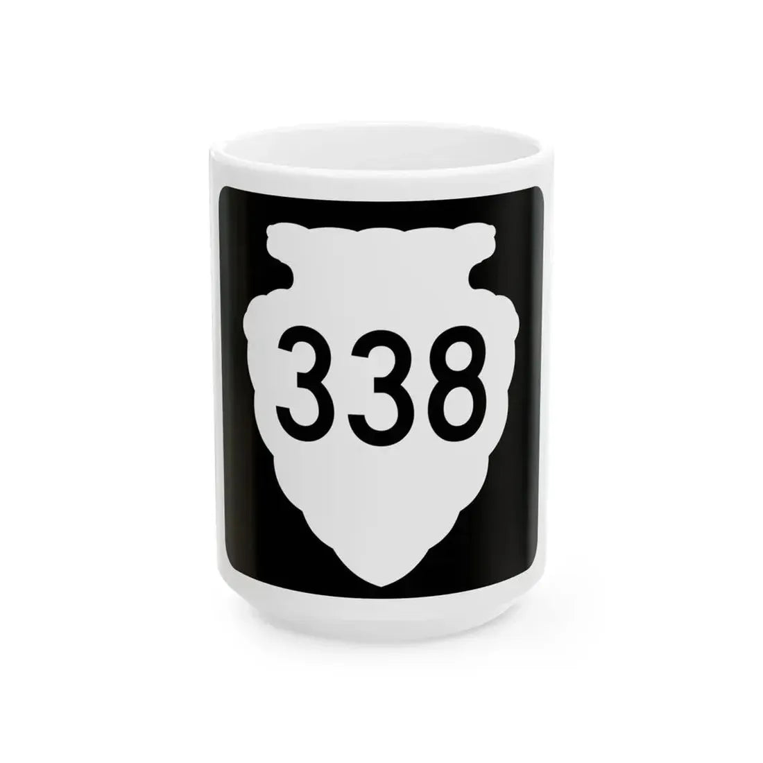 MT-sec-338 (Montana) (Road Sign) White Coffee Mug 15oz - Go Mug Yourself