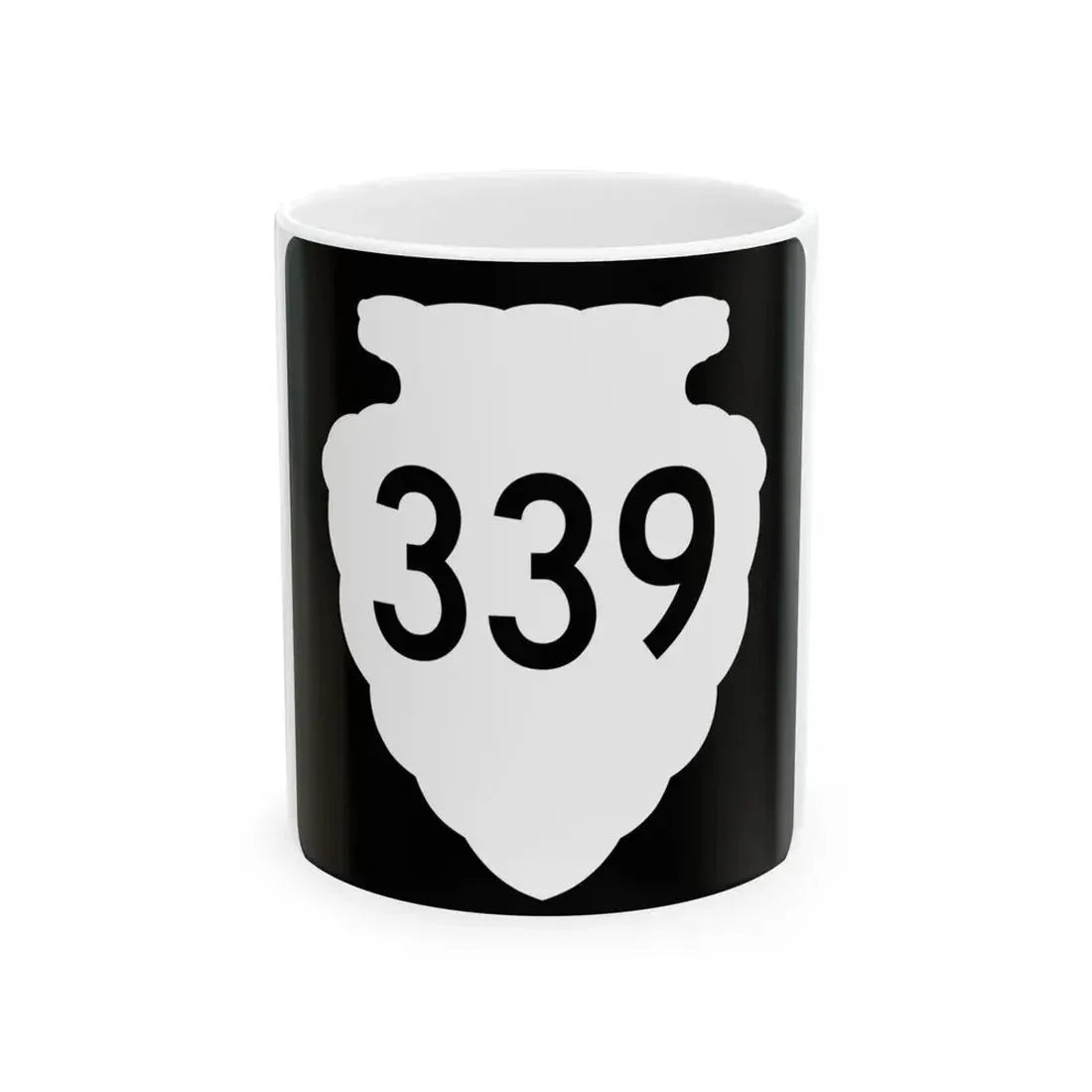 MT-sec-339 (Montana) (Road Sign) White Coffee Mug 11oz - Go Mug Yourself
