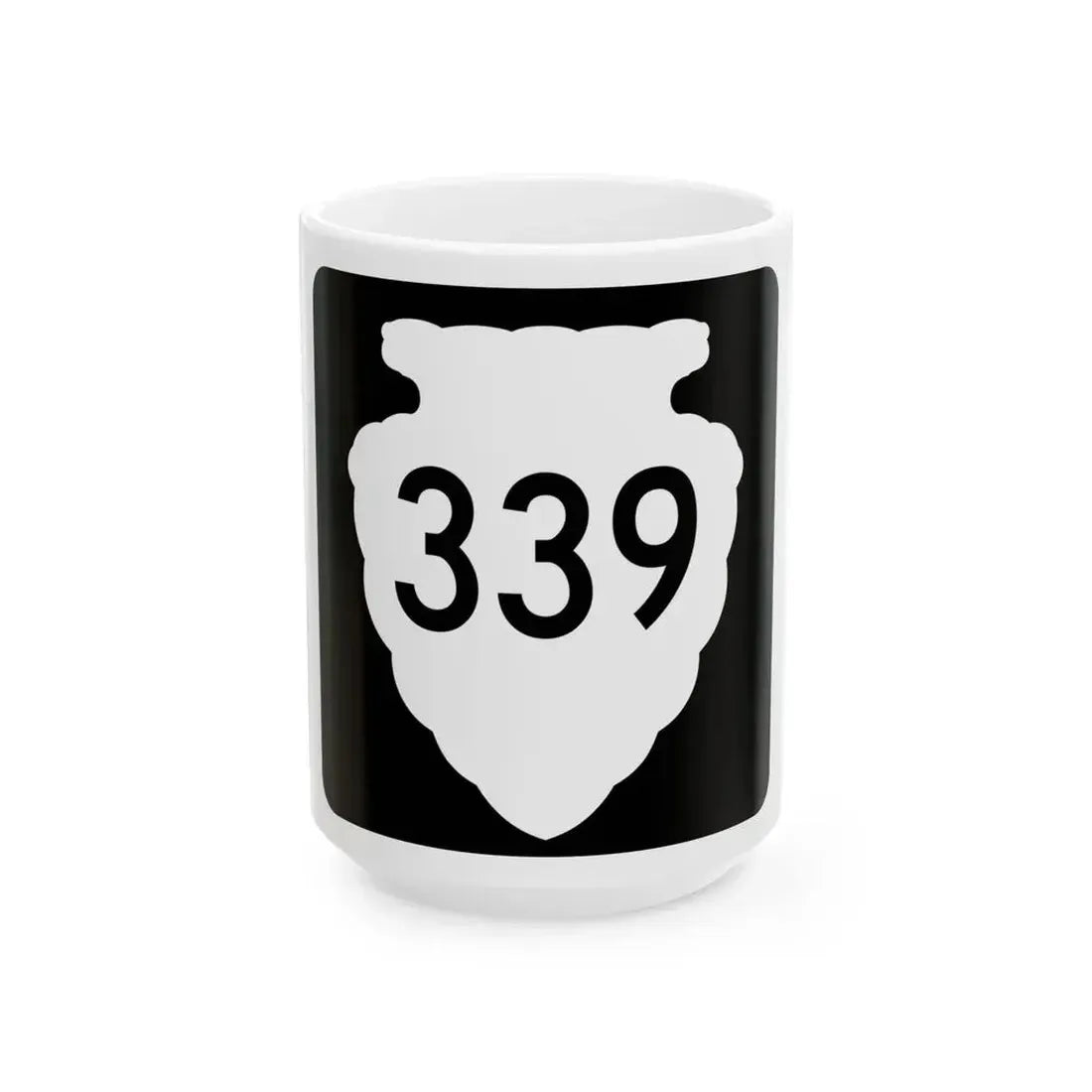 MT-sec-339 (Montana) (Road Sign) White Coffee Mug 15oz - Go Mug Yourself