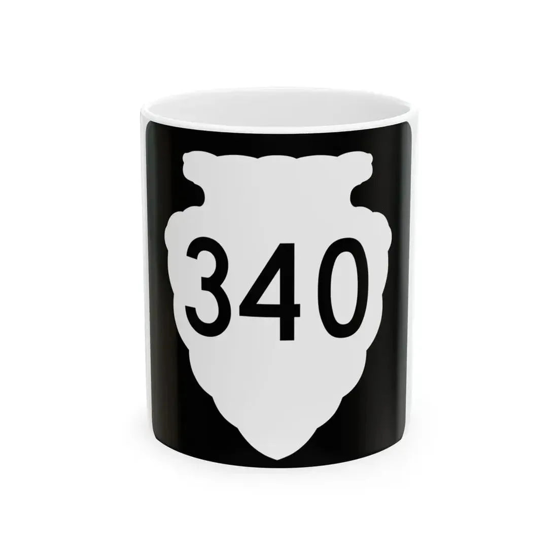 MT-sec-340 (Montana) (Road Sign) White Coffee Mug 11oz - Go Mug Yourself