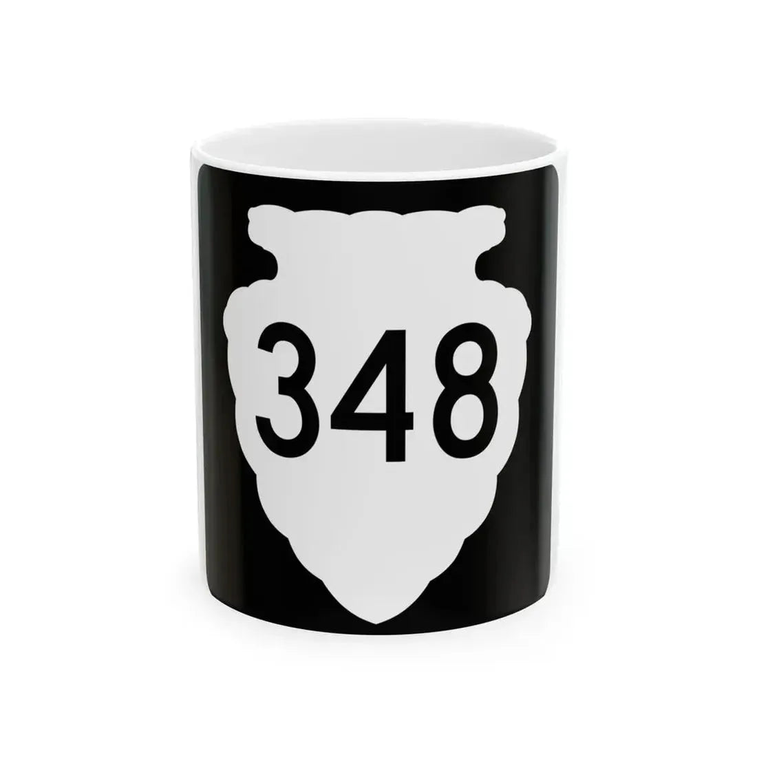 MT-sec-348 (Montana) (Road Sign) White Coffee Mug 11oz - Go Mug Yourself