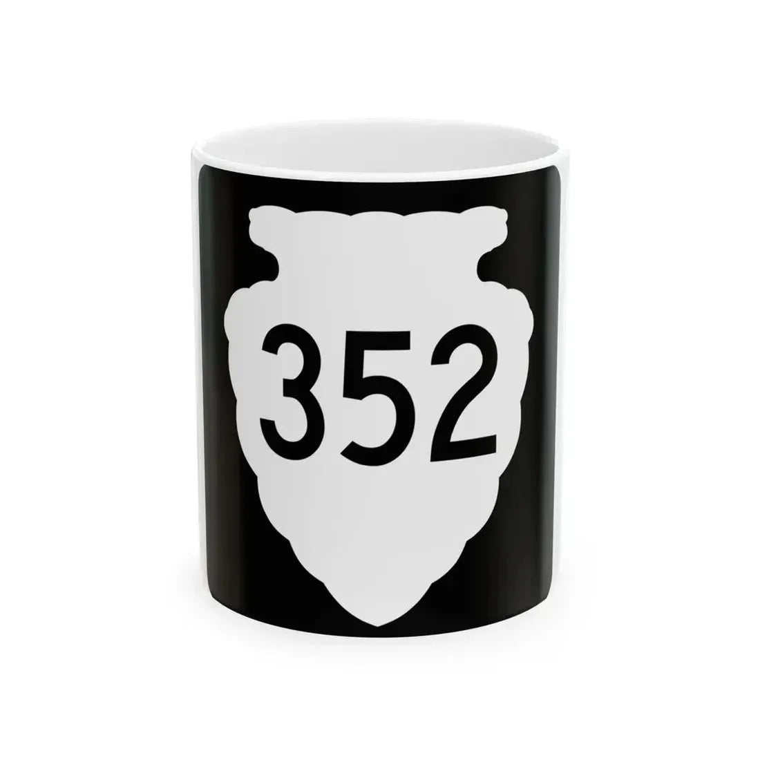 MT-sec-352 (Montana) (Road Sign) White Coffee Mug 11oz - Go Mug Yourself