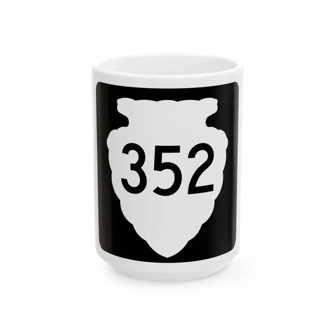 MT-sec-352 (Montana) (Road Sign) White Coffee Mug 15oz - Go Mug Yourself