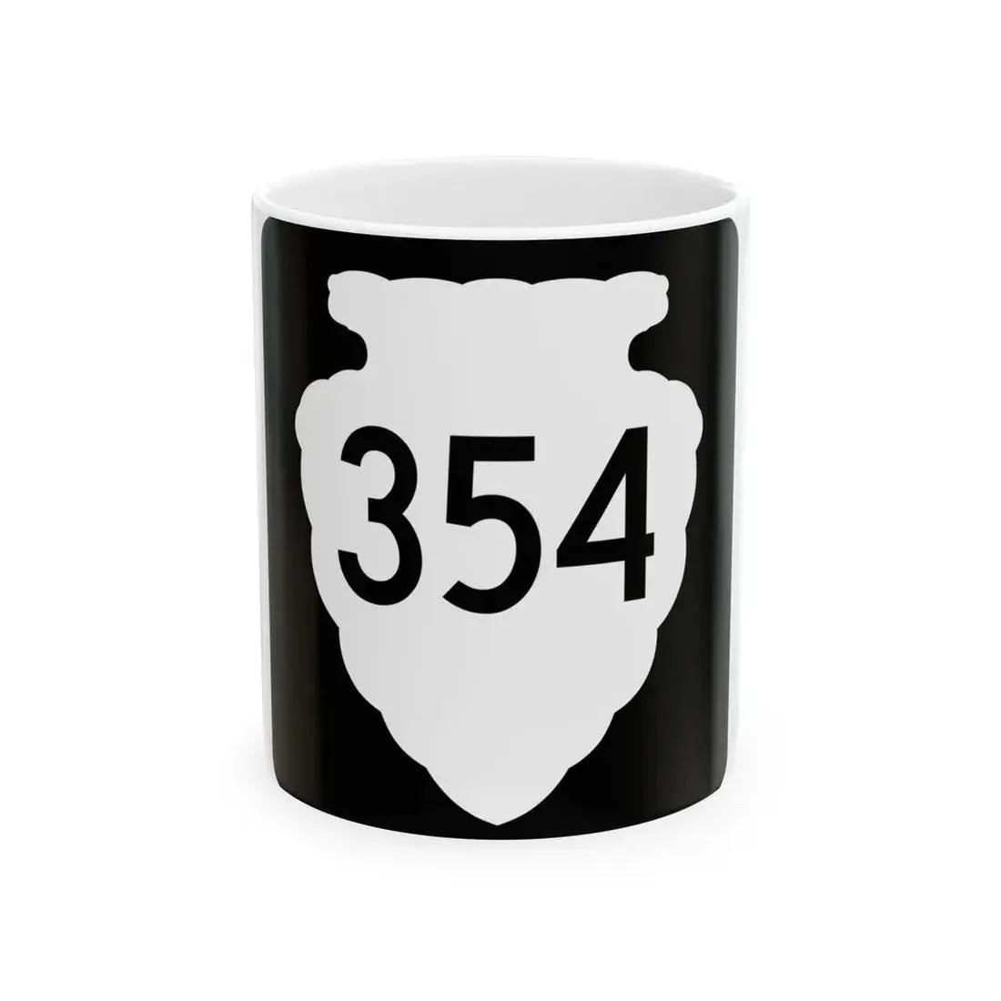MT-sec-354 (Montana) (Road Sign) White Coffee Mug 11oz - Go Mug Yourself