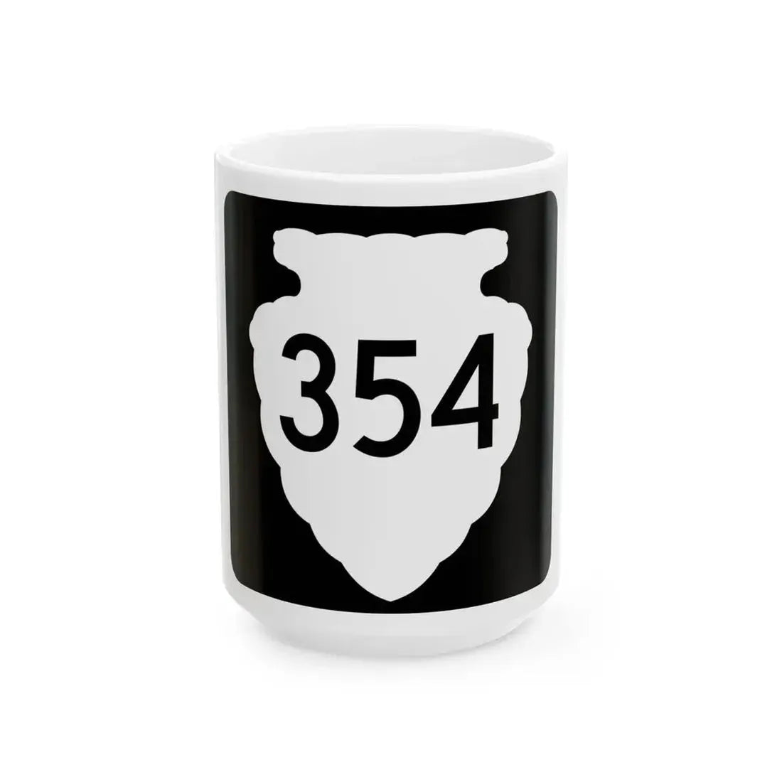 MT-sec-354 (Montana) (Road Sign) White Coffee Mug 15oz - Go Mug Yourself