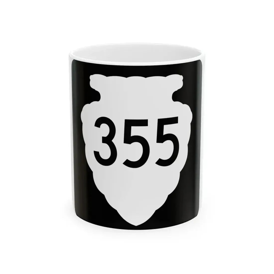 MT-sec-355 (Montana) (Road Sign) White Coffee Mug 11oz - Go Mug Yourself
