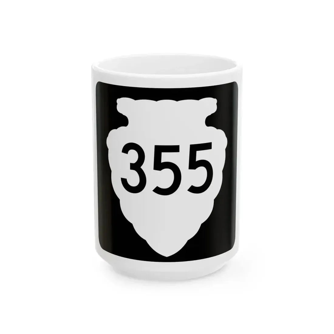 MT-sec-355 (Montana) (Road Sign) White Coffee Mug 15oz - Go Mug Yourself