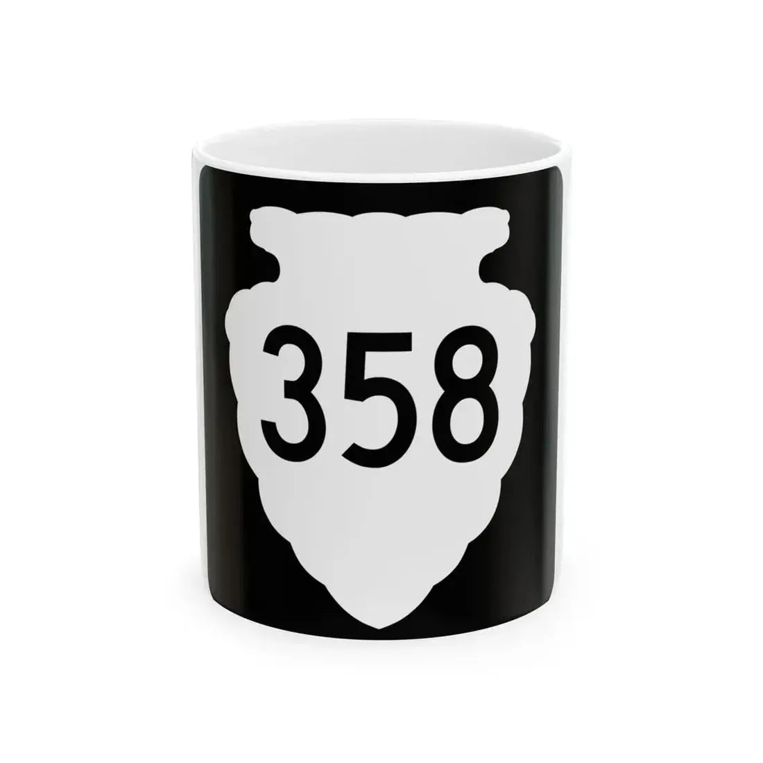 MT-sec-358 (Montana) (Road Sign) White Coffee Mug 11oz - Go Mug Yourself