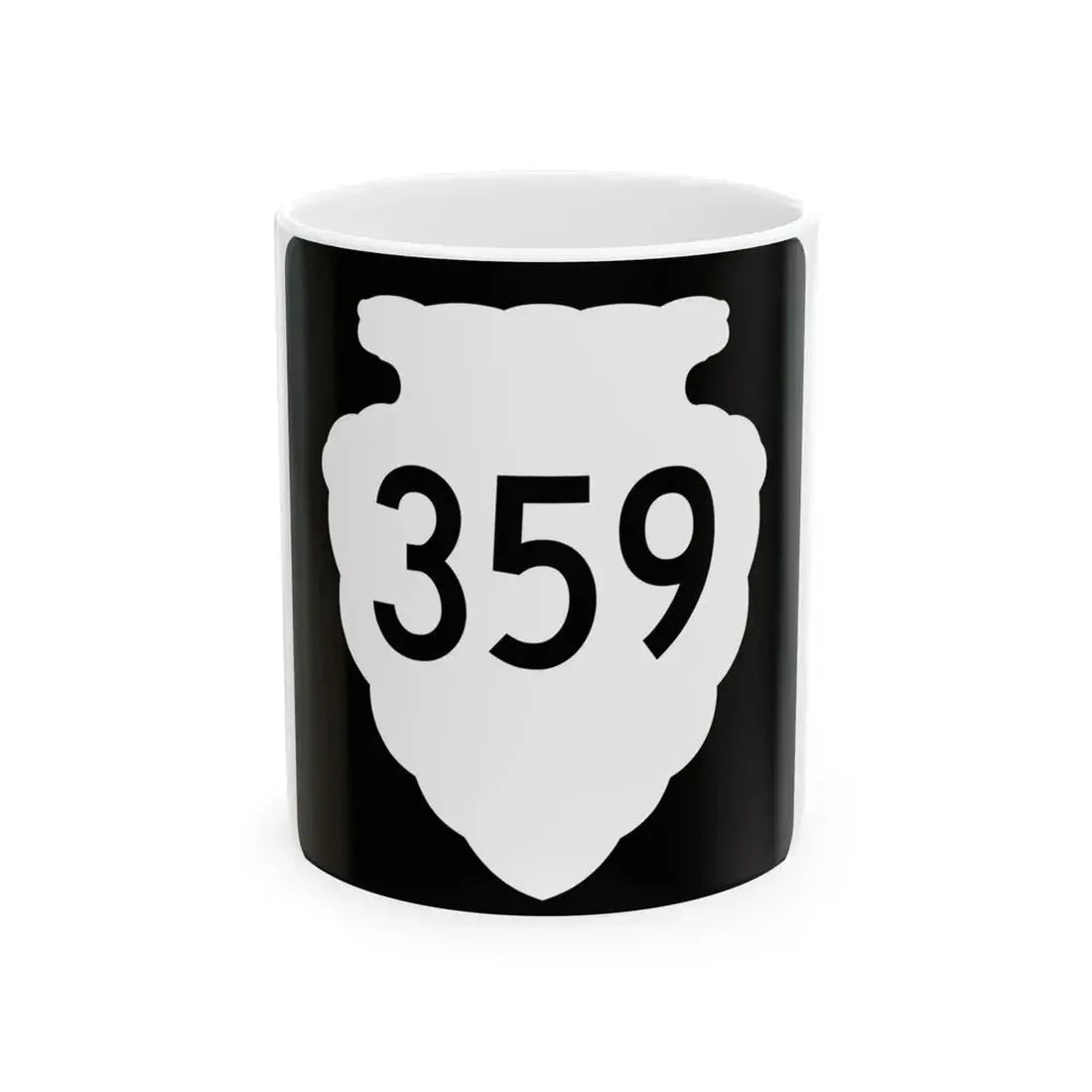MT-sec-359 (Montana) (Road Sign) White Coffee Mug 11oz - Go Mug Yourself