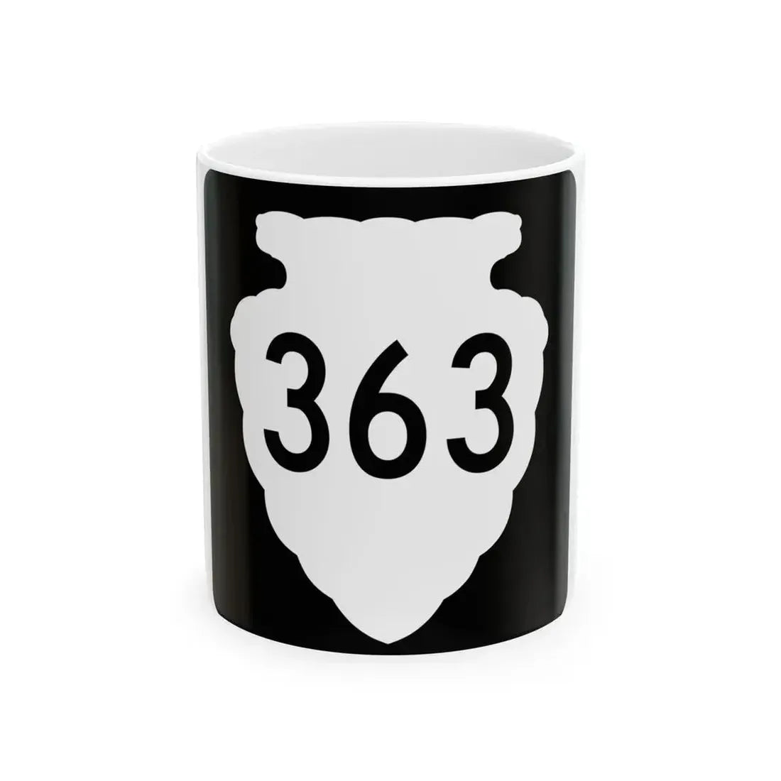 MT-sec-363 (Montana) (Road Sign) White Coffee Mug 11oz - Go Mug Yourself