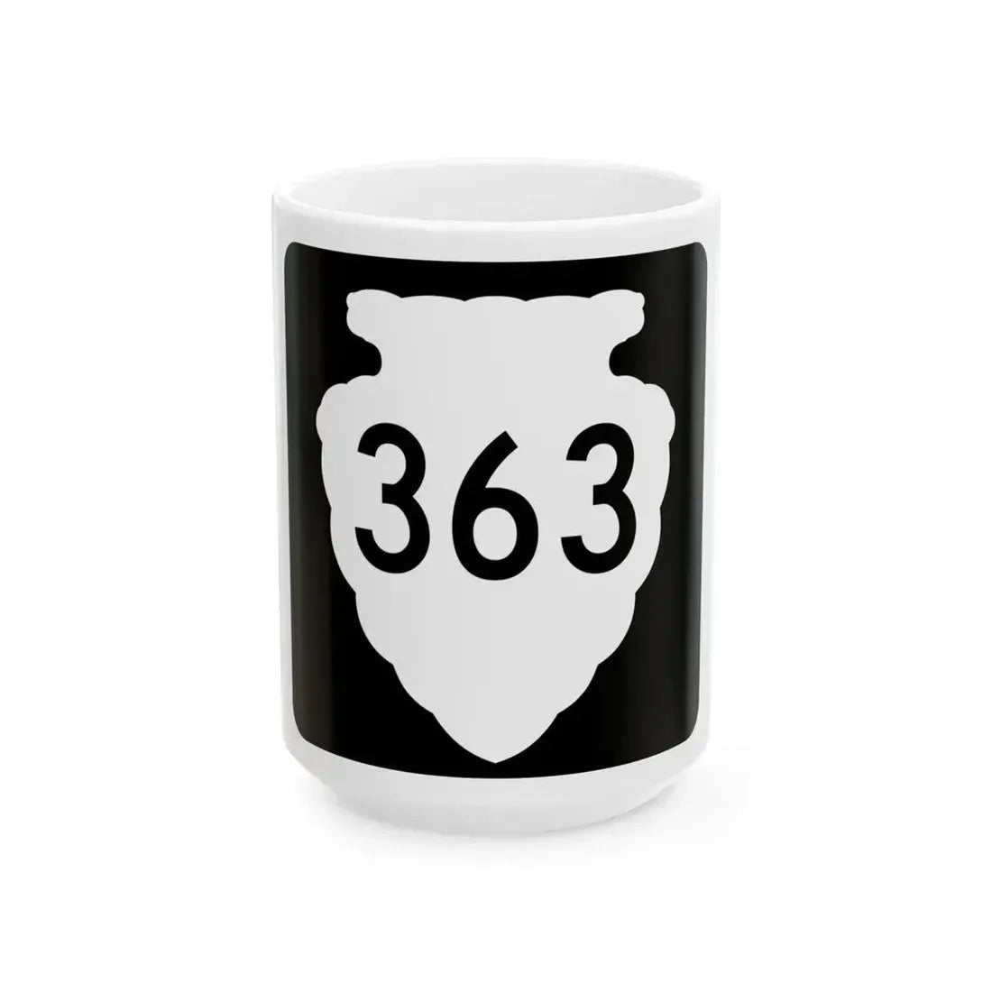 MT-sec-363 (Montana) (Road Sign) White Coffee Mug 15oz - Go Mug Yourself