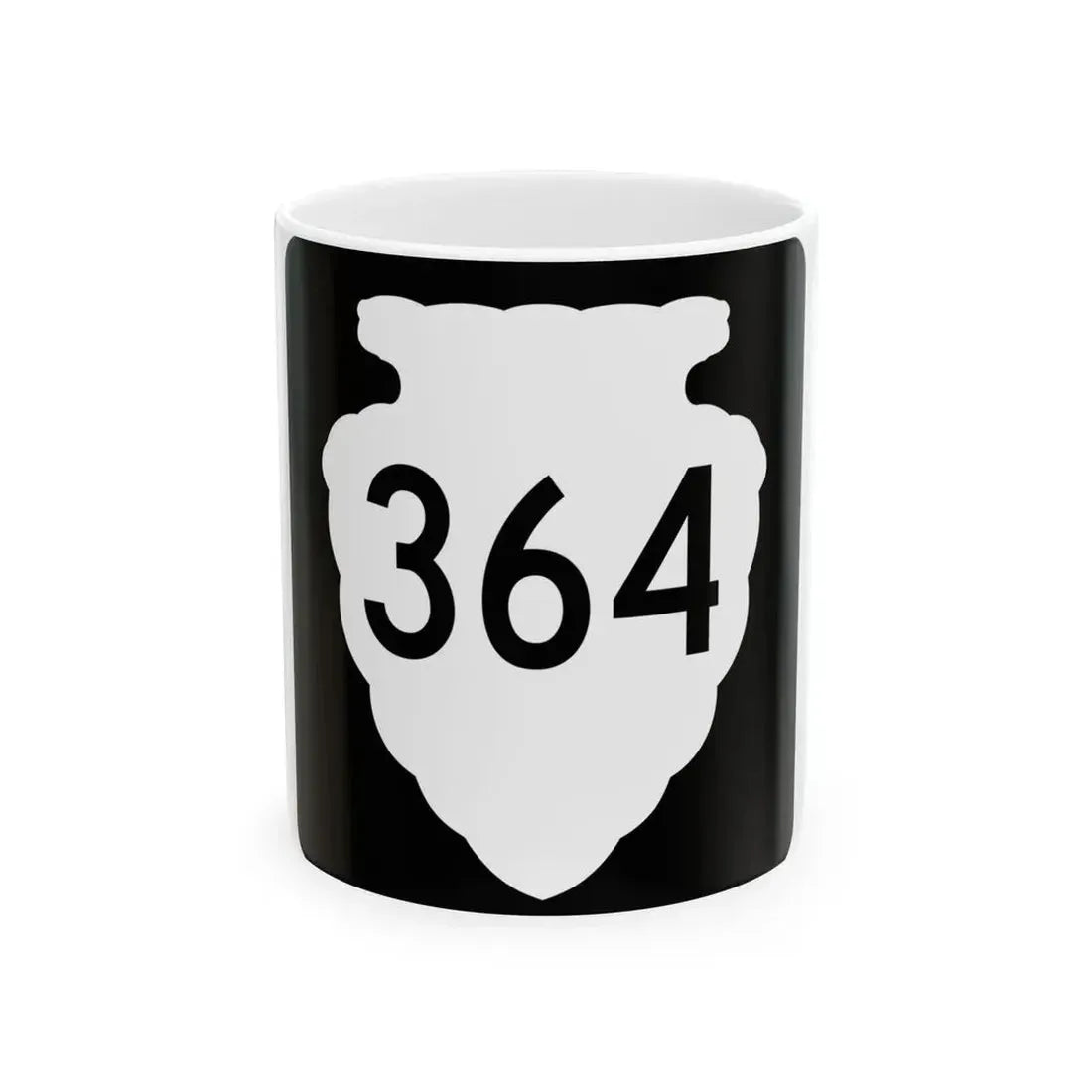 MT-sec-364 (Montana) (Road Sign) White Coffee Mug 11oz - Go Mug Yourself