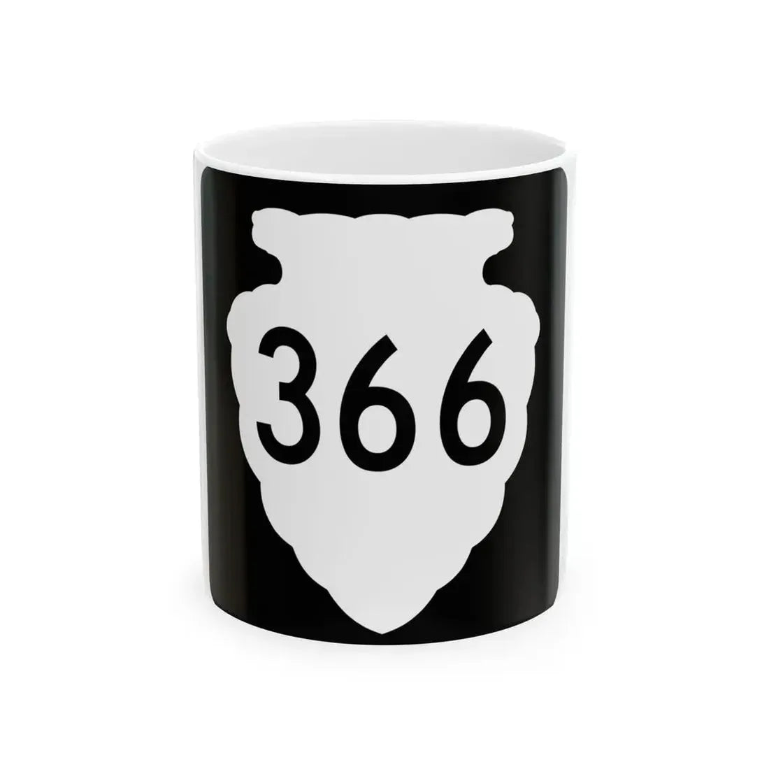 MT-sec-366 (Montana) (Road Sign) White Coffee Mug 11oz - Go Mug Yourself
