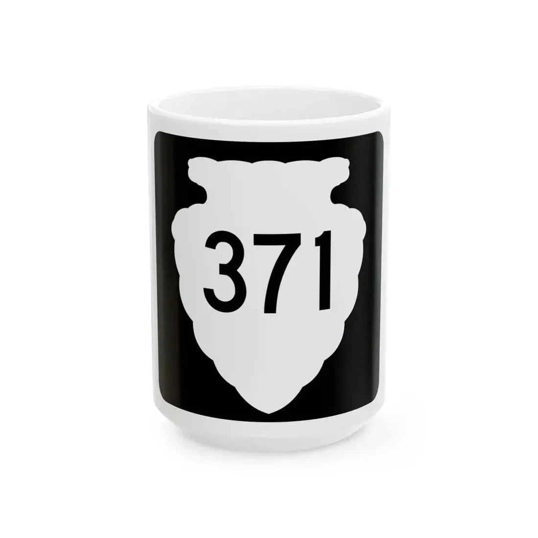 MT-sec-371 (Montana) (Road Sign) White Coffee Mug 15oz - Go Mug Yourself