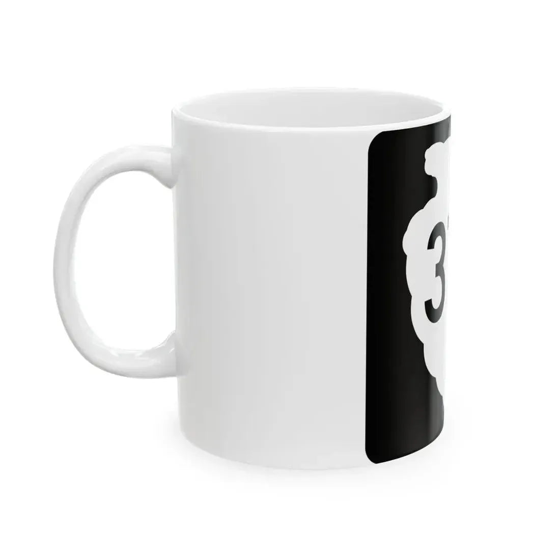 MT-sec-373 (Montana) (Road Sign) White Coffee Mug - Go Mug Yourself