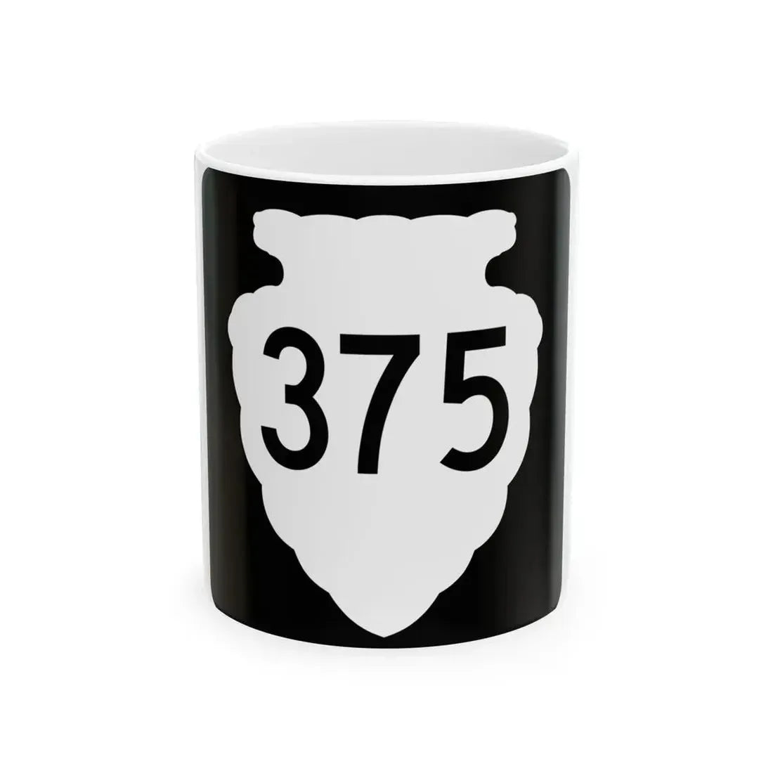 MT-sec-375 (Montana) (Road Sign) White Coffee Mug 11oz - Go Mug Yourself