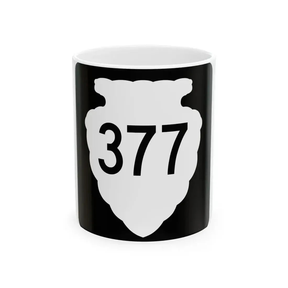 MT-sec-377 (Montana) (Road Sign) White Coffee Mug 11oz - Go Mug Yourself
