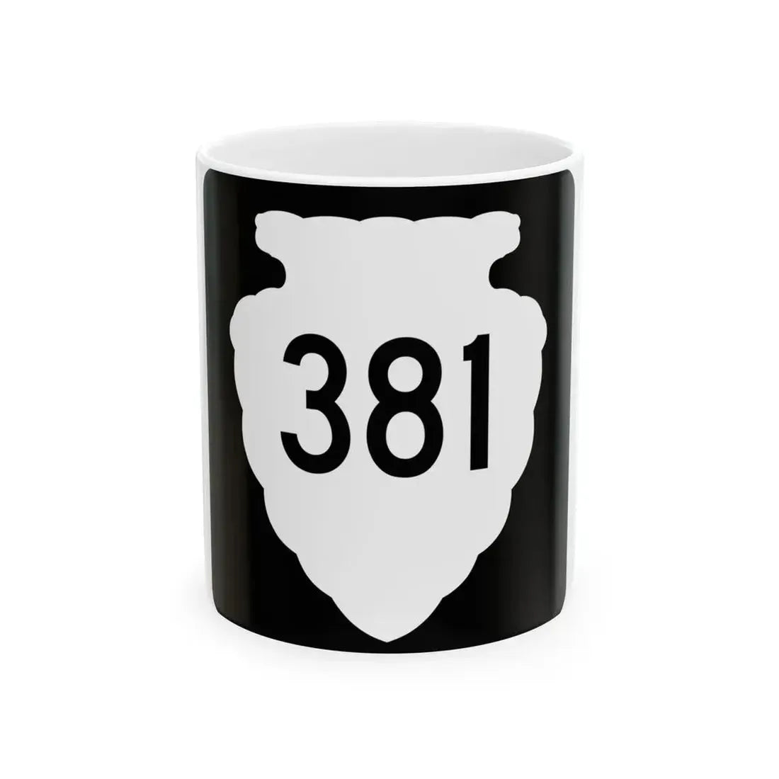 MT-sec-381 (Montana) (Road Sign) White Coffee Mug 11oz - Go Mug Yourself