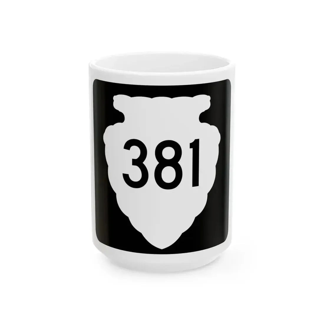 MT-sec-381 (Montana) (Road Sign) White Coffee Mug 15oz - Go Mug Yourself