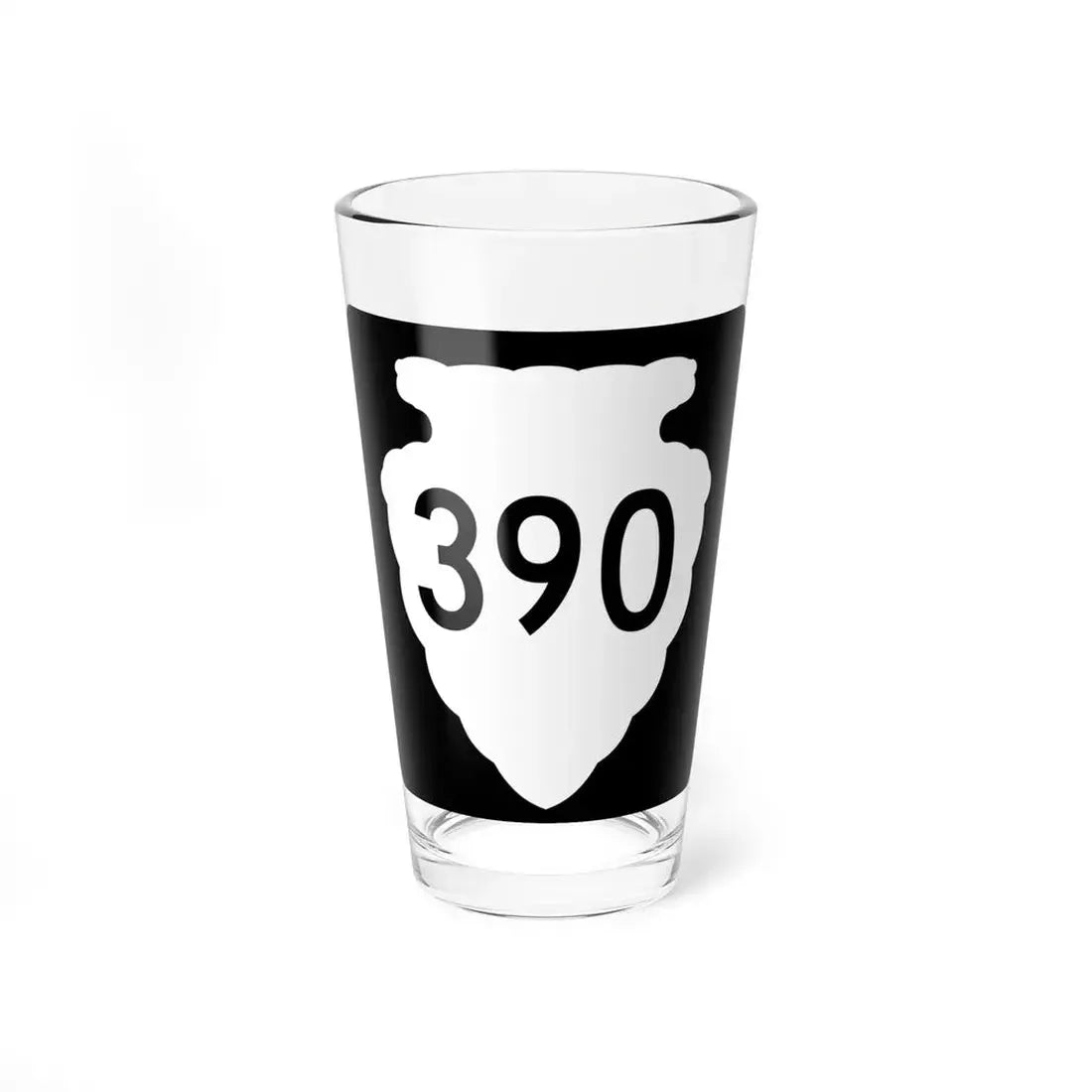 MT-sec-390 (Montana) (Road Sign) Pint Glss 16oz 16oz - Go Mug Yourself