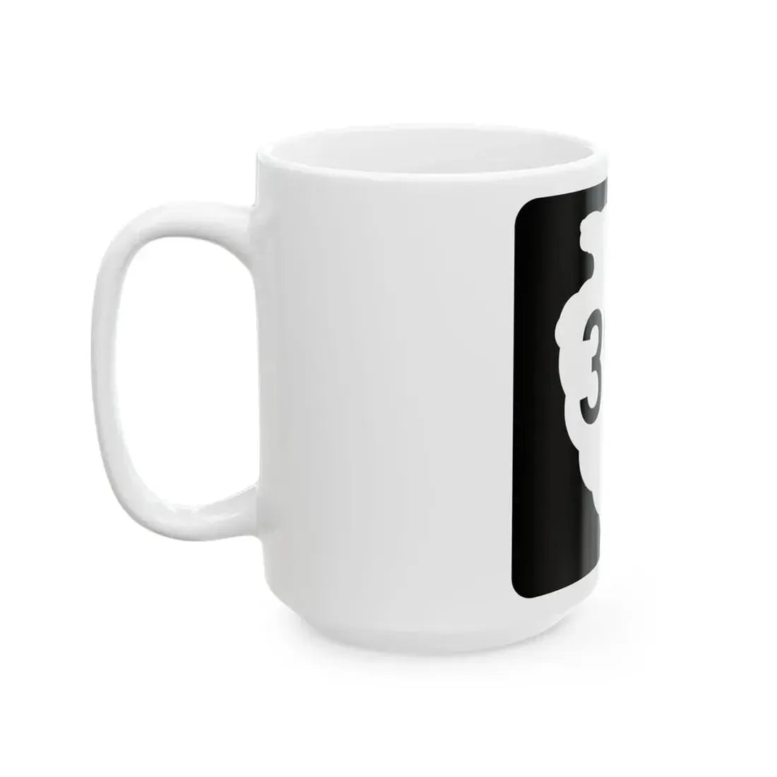 MT-sec-396 (Montana) (Road Sign) White Coffee Mug - Go Mug Yourself