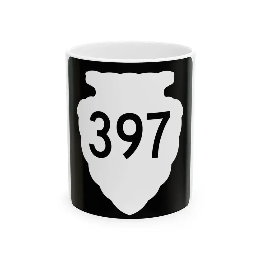 MT-sec-397 (Montana) (Road Sign) White Coffee Mug 11oz - Go Mug Yourself