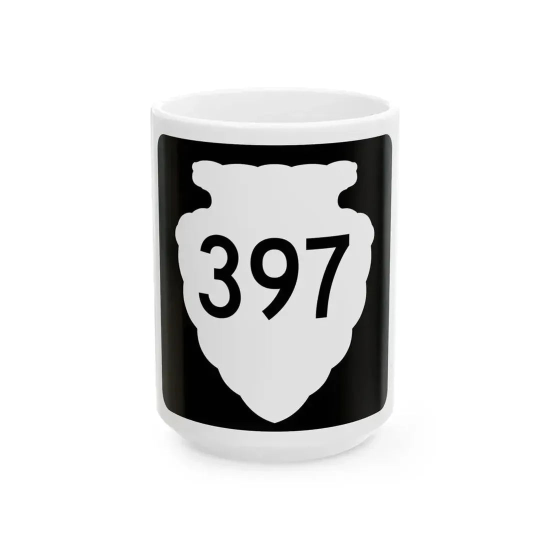 MT-sec-397 (Montana) (Road Sign) White Coffee Mug 15oz - Go Mug Yourself